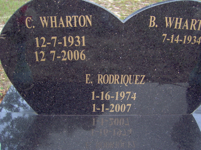 Headstone for Rodrique, E.